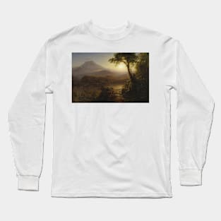 Tropical Scenery by Frederic Edwin Church Long Sleeve T-Shirt